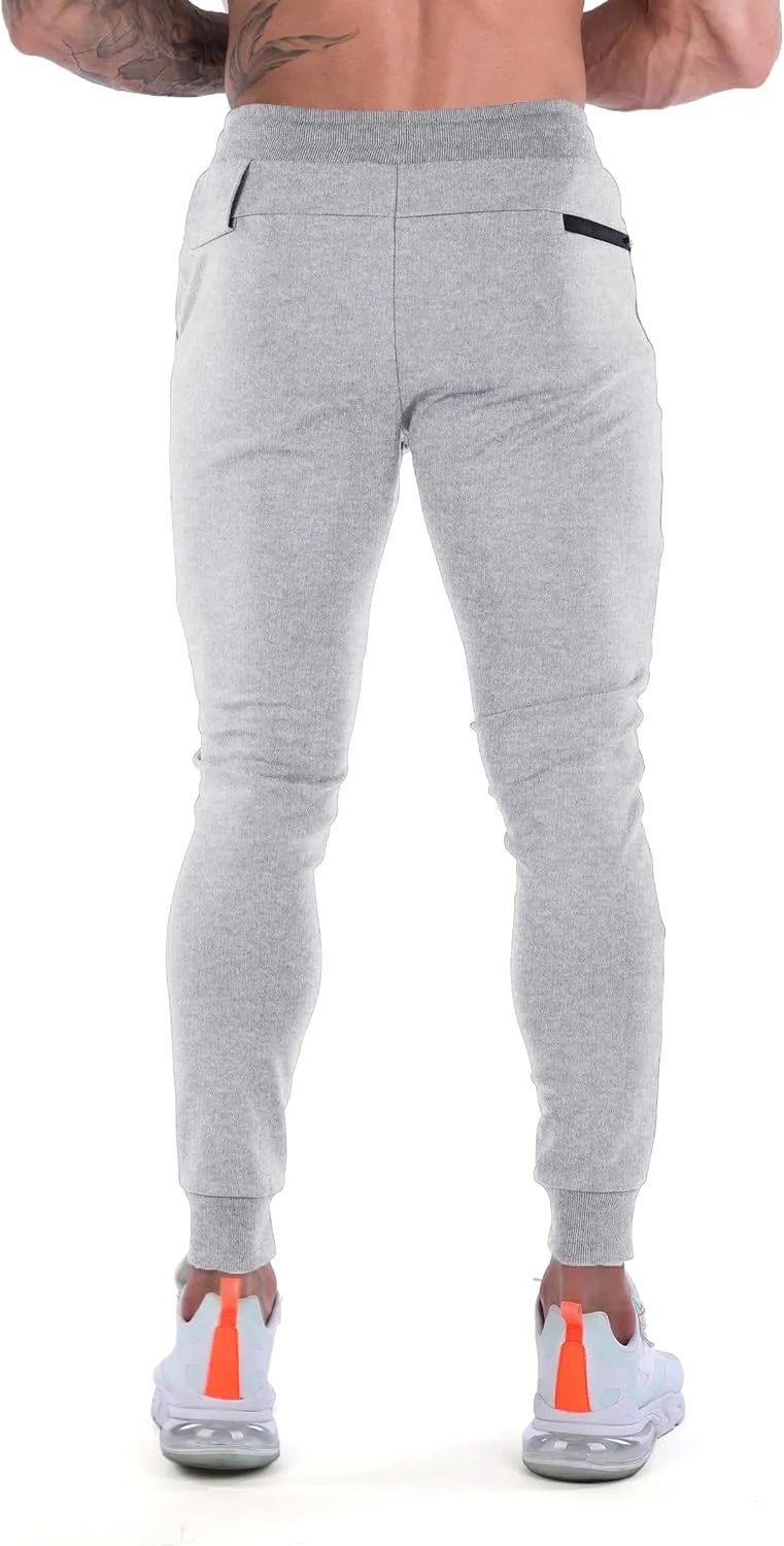 FIRSTGYM Men's Slim Fit Joggers Sweatpants Workout Pants for Gym Running and Bodybuilding