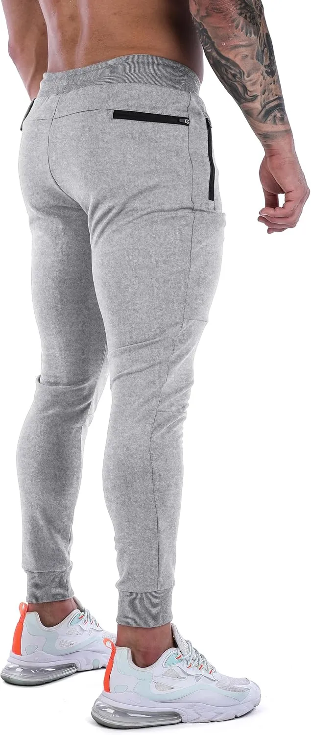 FIRSTGYM Men's Slim Fit Joggers Sweatpants Workout Pants for Gym Running and Bodybuilding