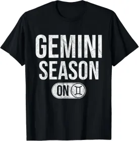 Gemini Season On - Astrology Zodiac Sign Air Signs T-Shirt