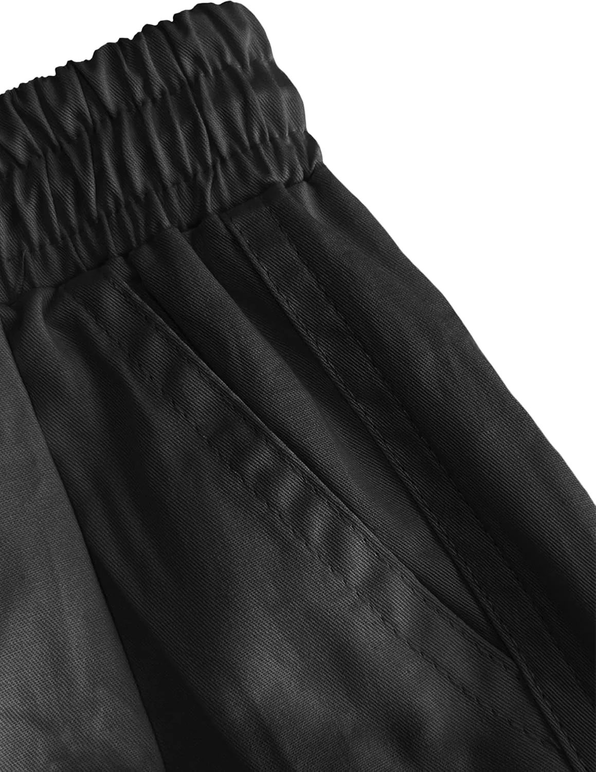 Girls Cargo Pants Elastic Waist Drawstring with Pockets Pants, 6-14 Years