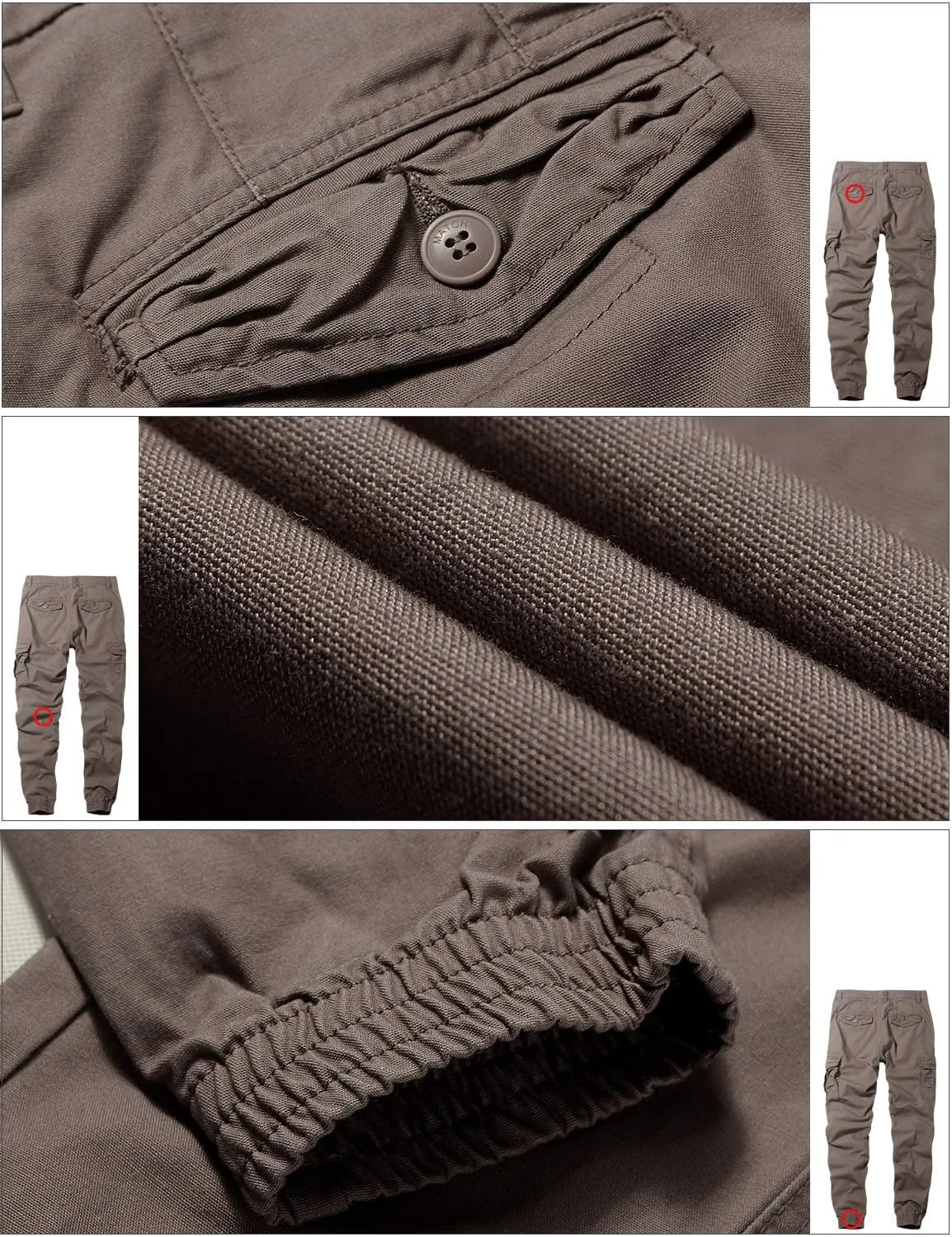 Match Mens Twill Jogger Pants