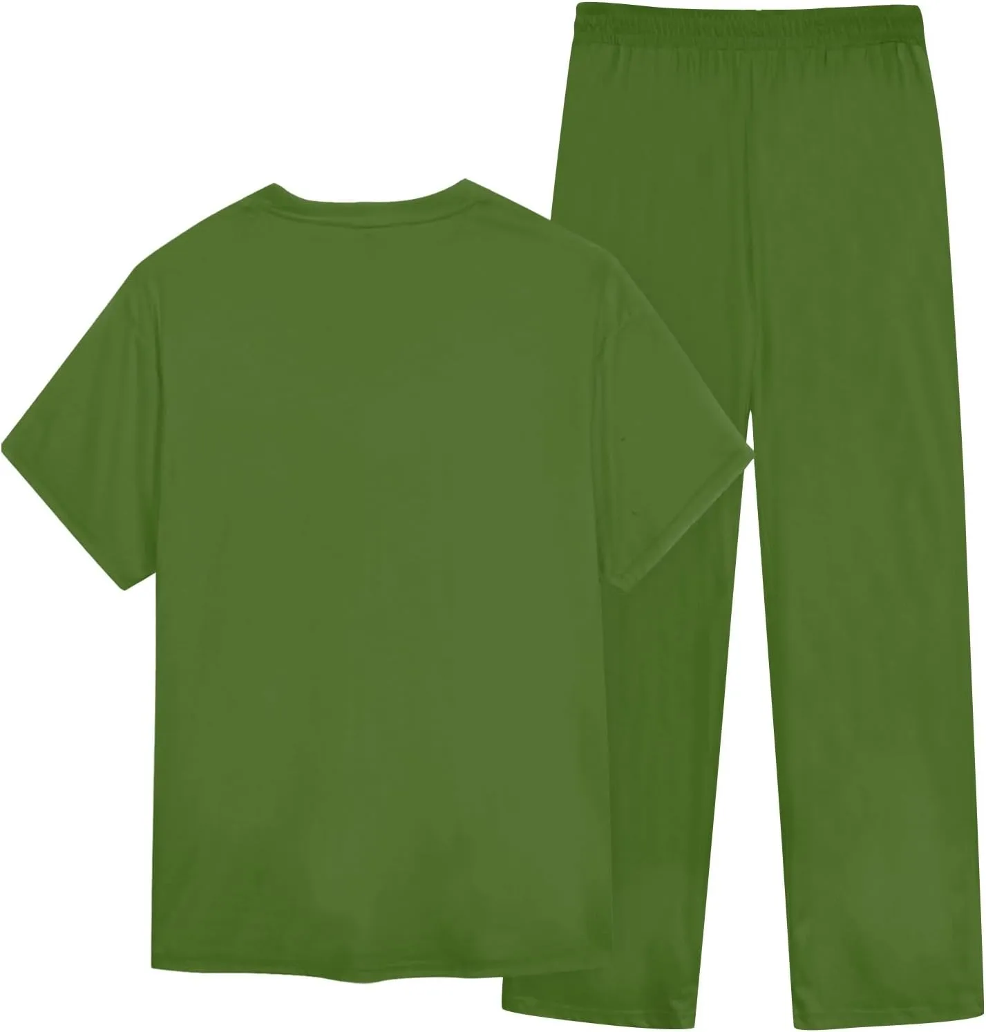 Mens Scrubs Set Stretch V-Neck Scrub Top Jogger Scrubs Pants Workwear Medical Nursing Flex Men Outfits 2 Piece