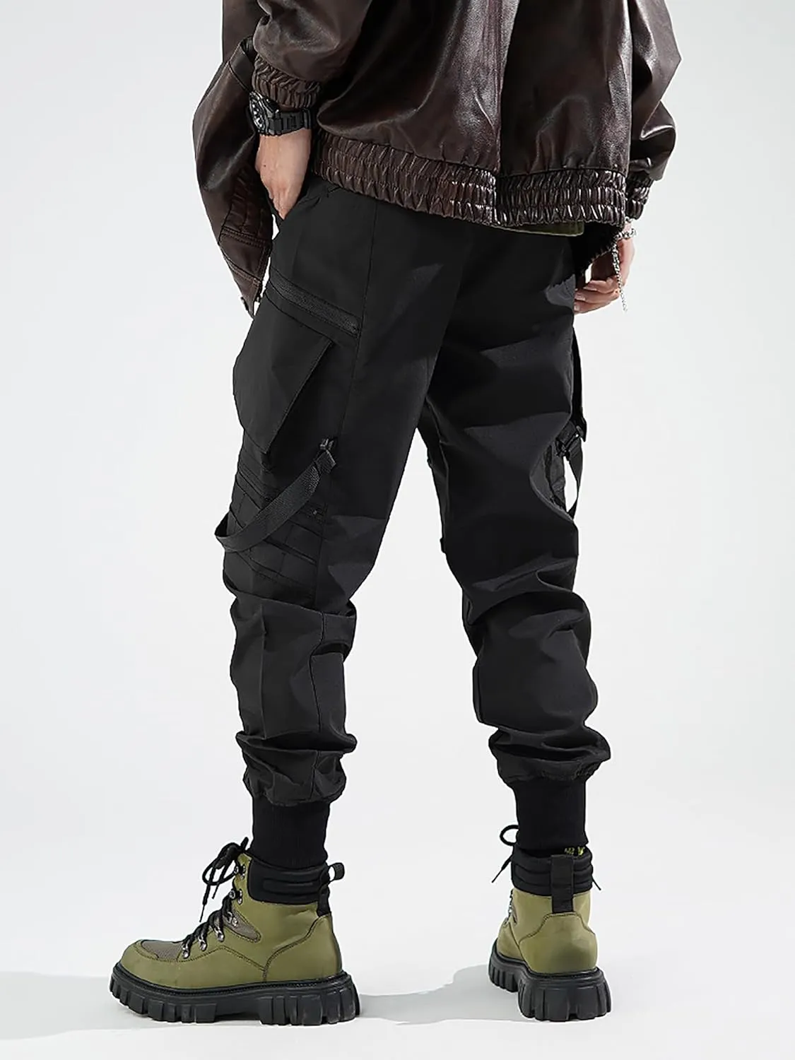 MOKEWEN Men's Jogger Streetwear Jogger Casual Harem Cargo Ankle Harem Pants