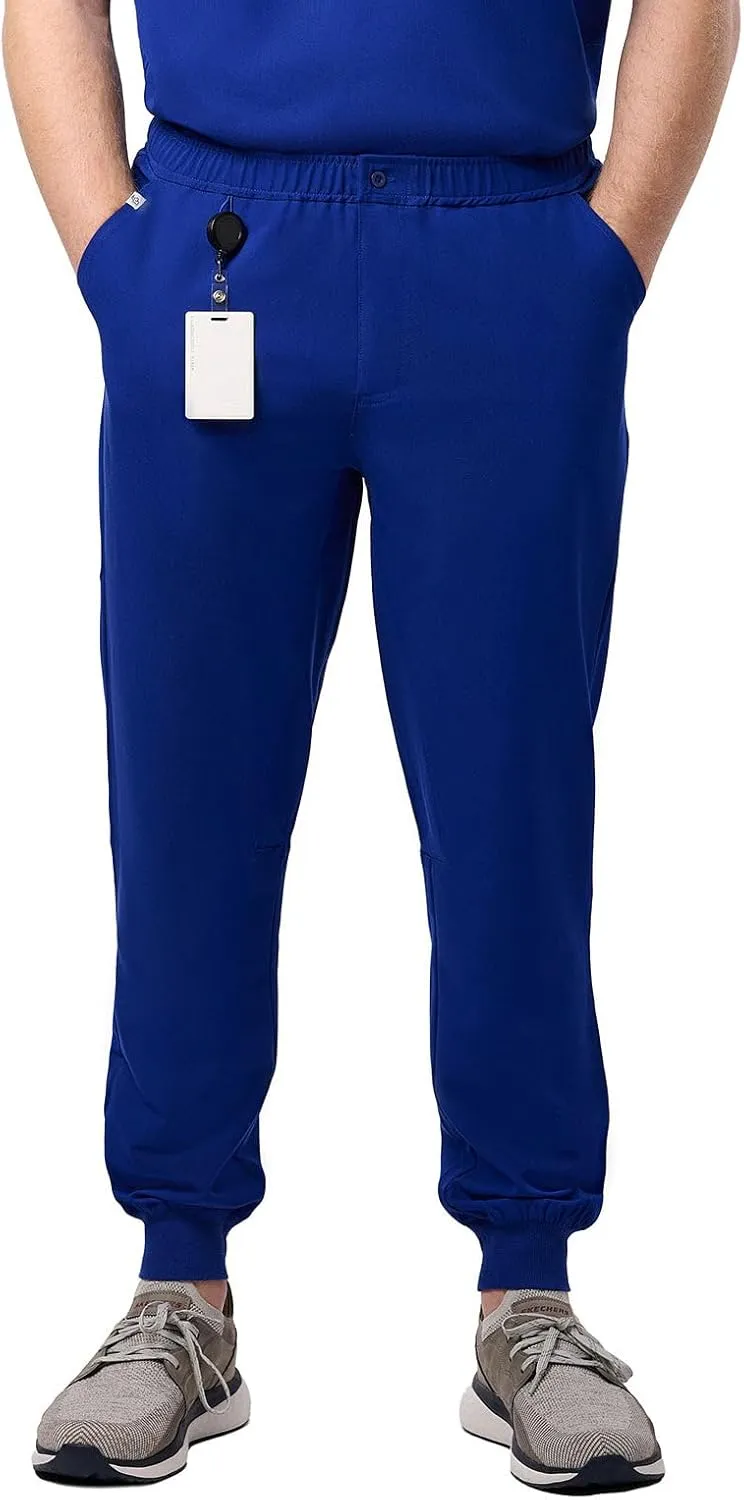 Peelz Mike Fly Front 4-Pocket Jogger Scrub Pants for Men - Soft Stretch Fabric, Mens Scrubs, Slim Fit