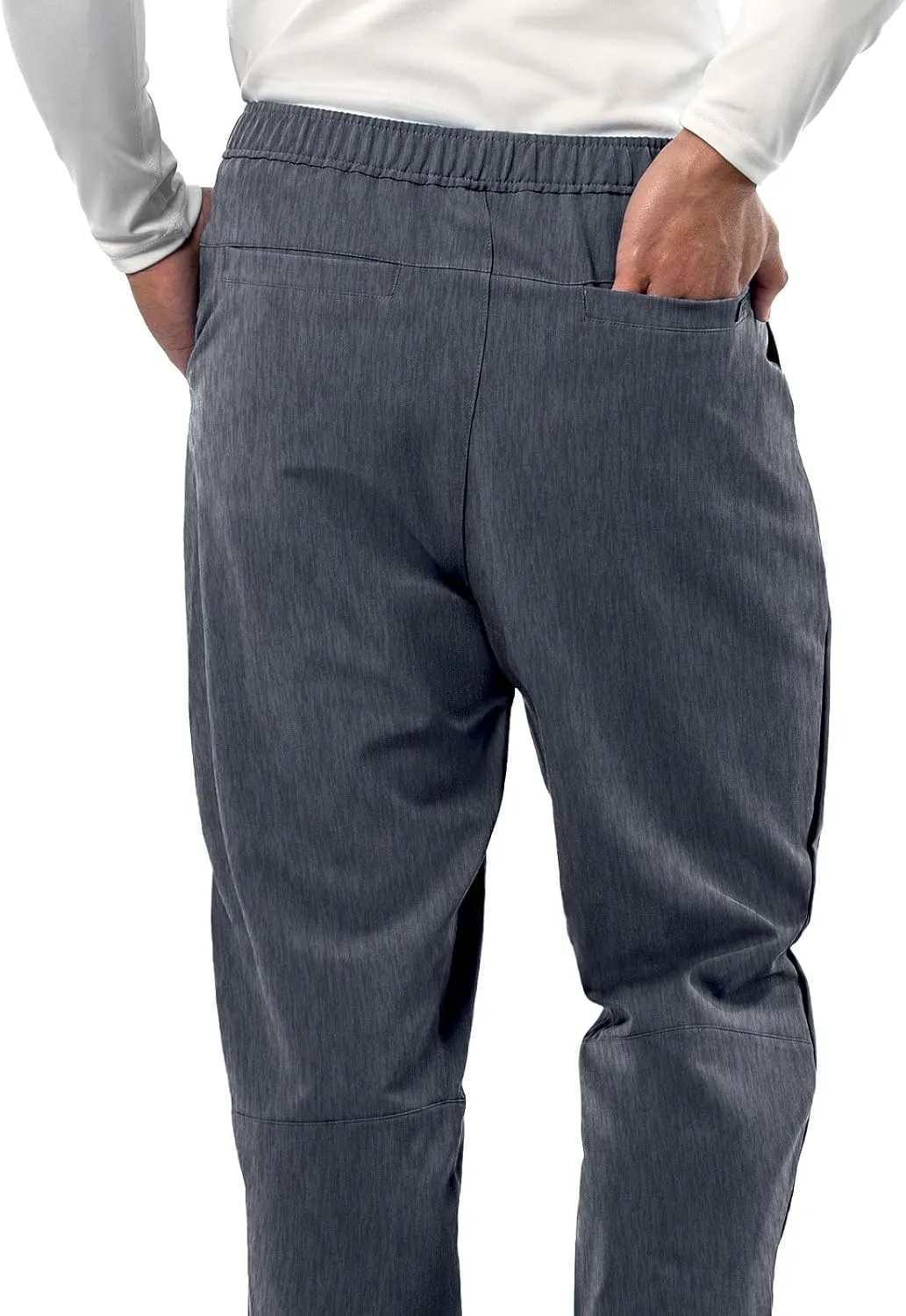 Peelz Mike Fly Front 4-Pocket Jogger Scrub Pants for Men - Soft Stretch Fabric, Mens Scrubs, Slim Fit