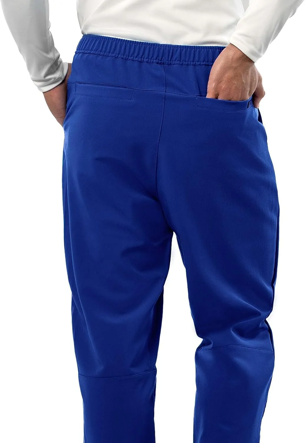 Peelz Mike Fly Front 4-Pocket Jogger Scrub Pants for Men - Soft Stretch Fabric, Mens Scrubs, Slim Fit