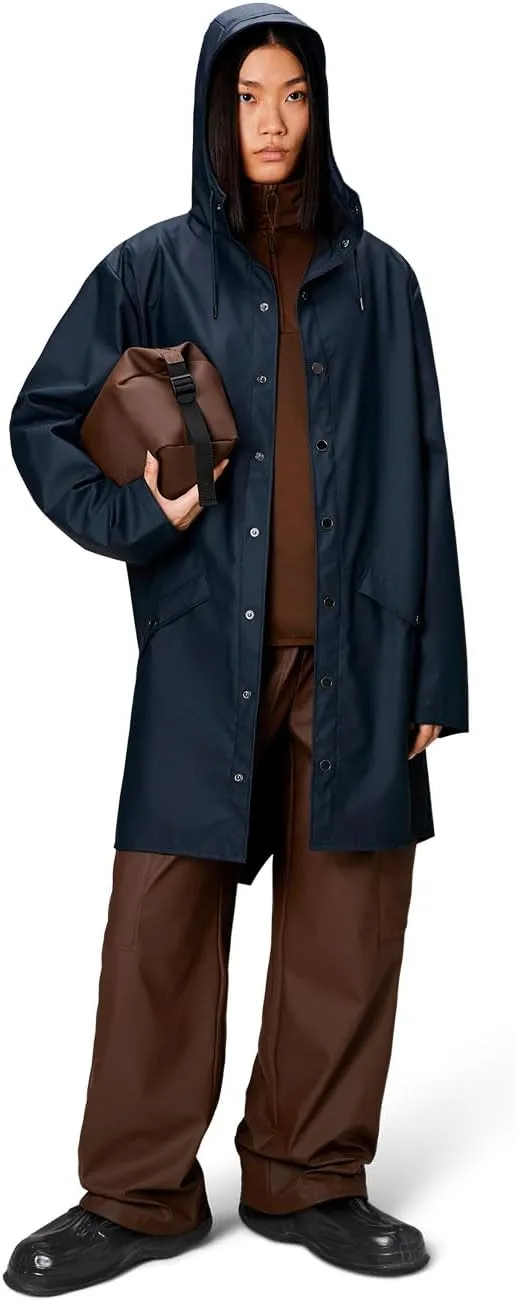 RAINS Long Jacket - Waterproof Jacket for Men and Women - Windproof Lightweight Coat Unisex, 2 Year Product Warranty