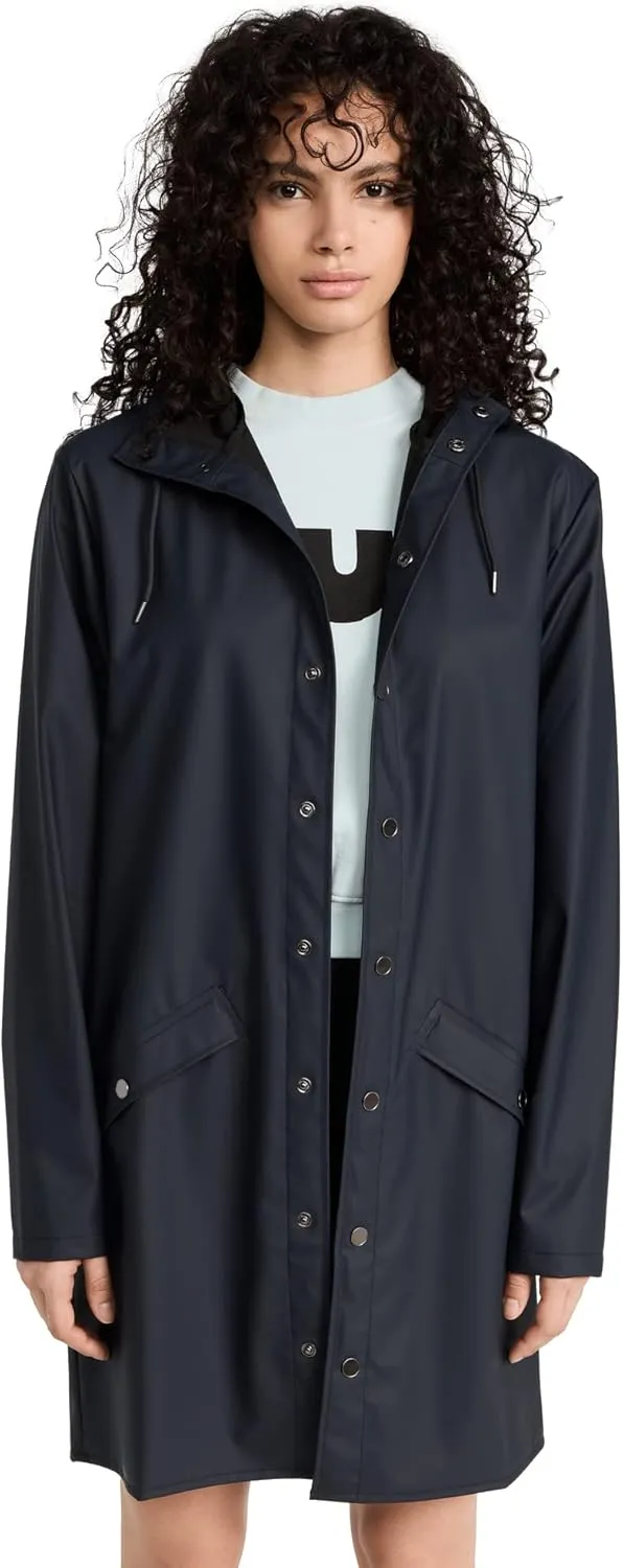 RAINS Long Jacket - Waterproof Jacket for Men and Women - Windproof Lightweight Coat Unisex, 2 Year Product Warranty