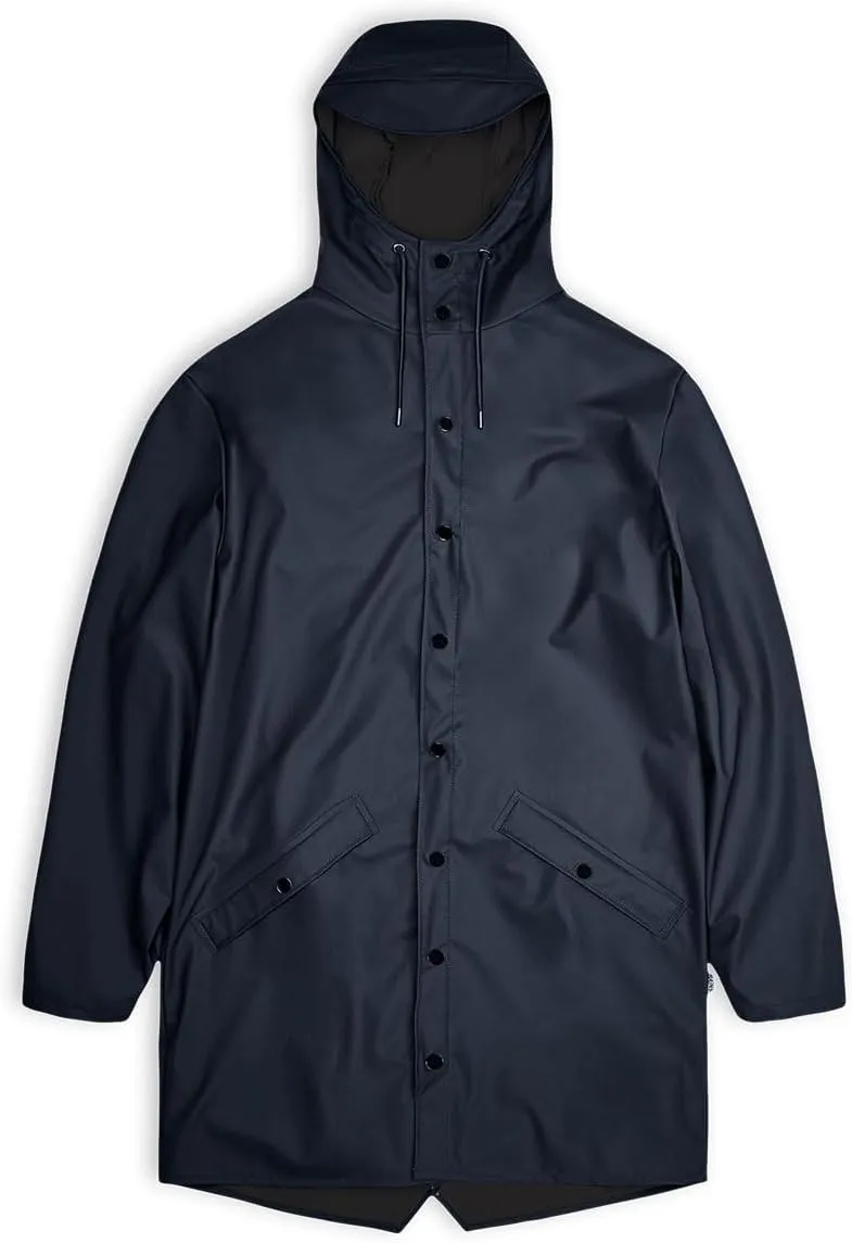 RAINS Long Jacket - Waterproof Jacket for Men and Women - Windproof Lightweight Coat Unisex, 2 Year Product Warranty