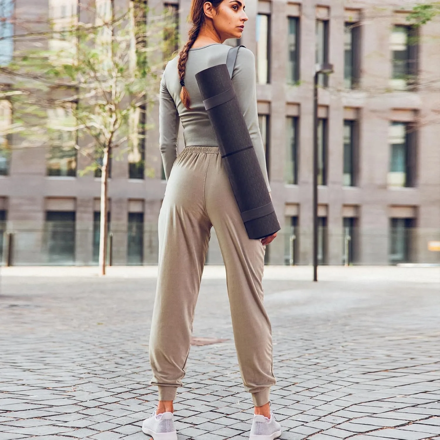 TRIUNION 2 Pack Womens Jogger Pants with Pockets Soft Tapered Joggers Sweatpants for Women Drawstring Lounge Pants