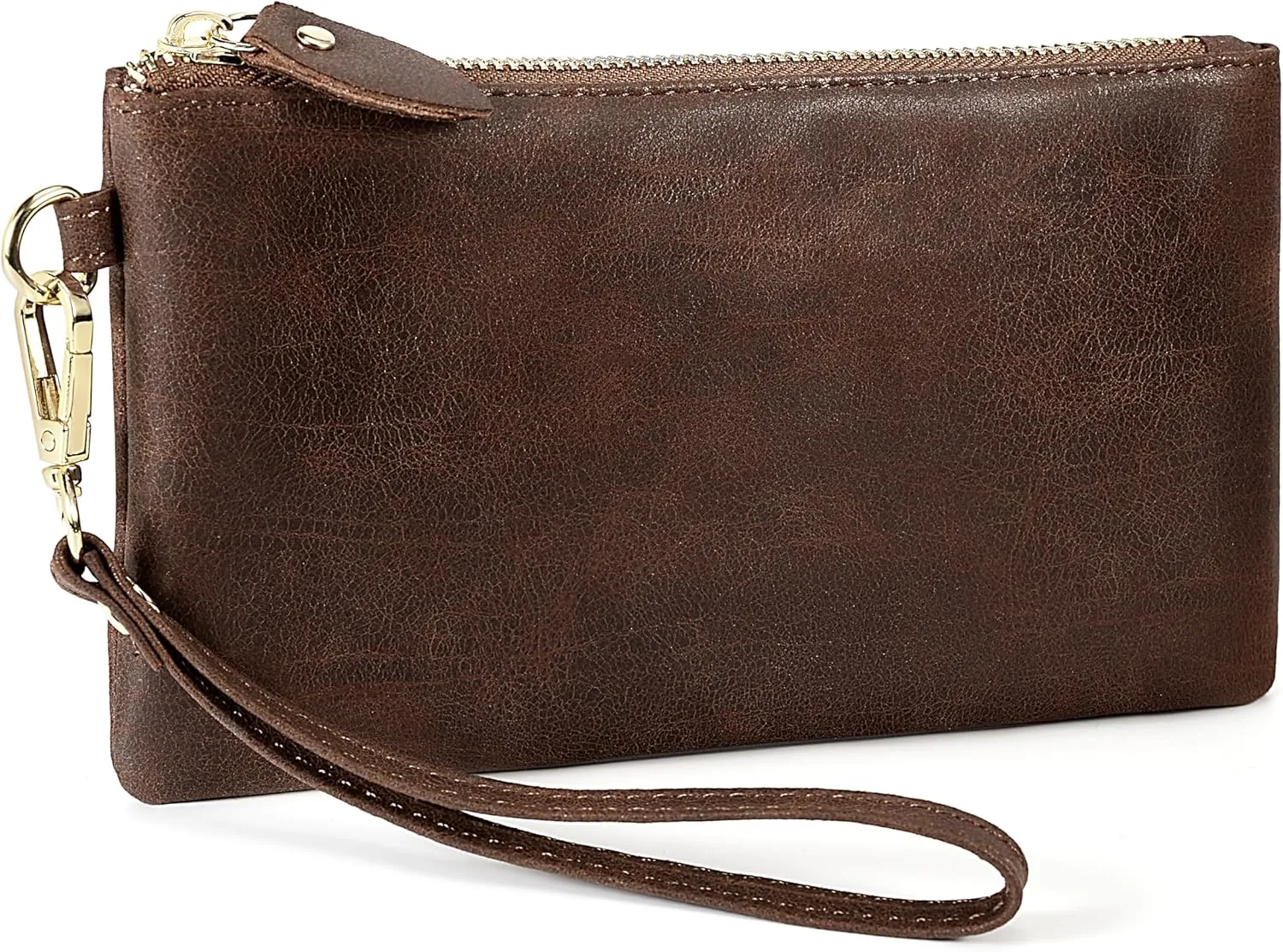 YALUXE Genuine Leather Wristlet Handbags Purses Cell Phone Pocket Clutch Wallet Crossbody Bags for Women